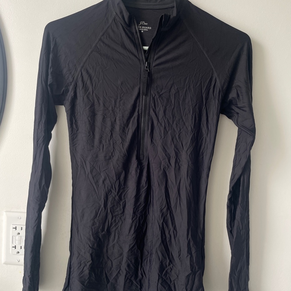 NWOT black J. Crew rash guard